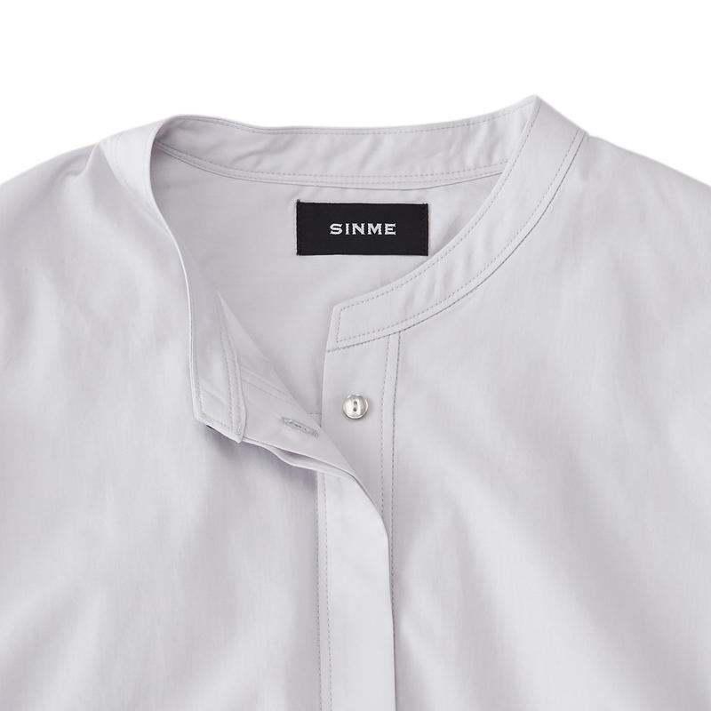 ボリュームシャツ ブルーグレー | SINME